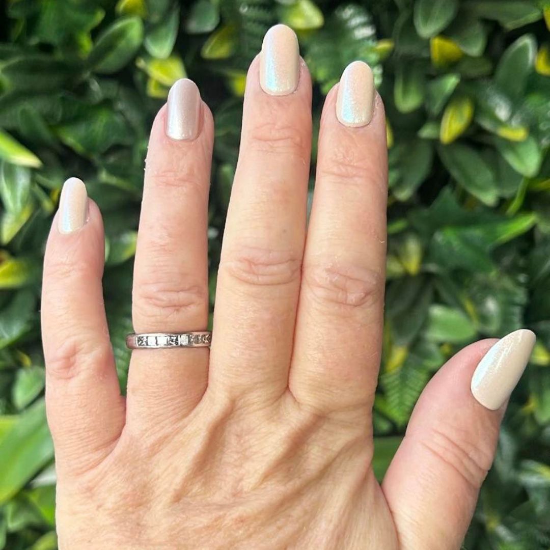 Nachhaltige Nägel – Chiffon (Glasiert) – Oval