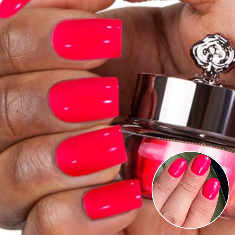 Hot Pink - Matte Nagelpuder