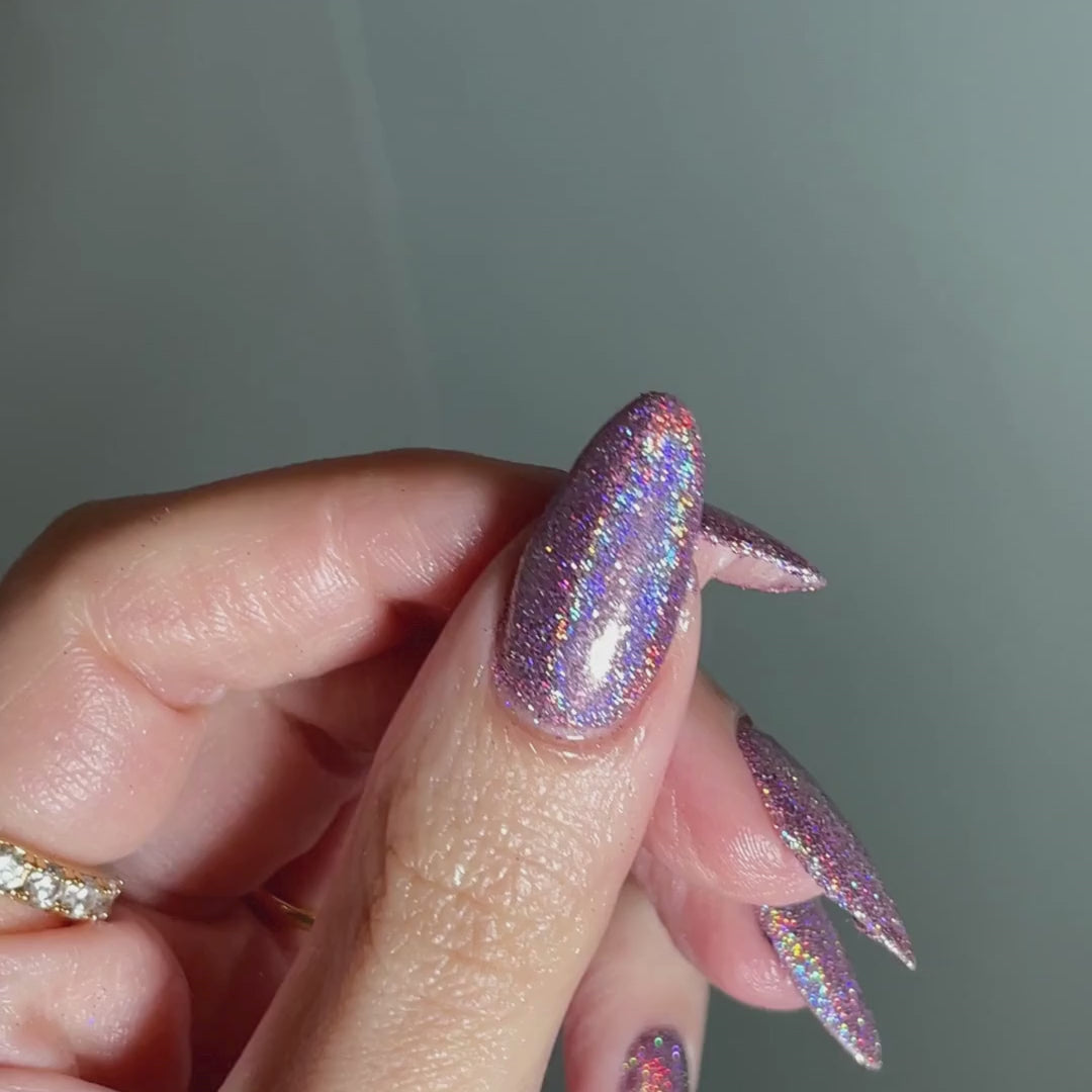 Flamingo – Holografisches Nagelpuder