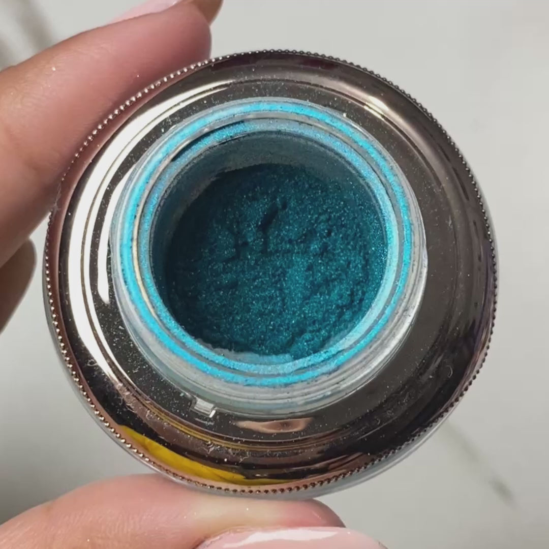 Glacier Blue – Holografisches Nagelpuder