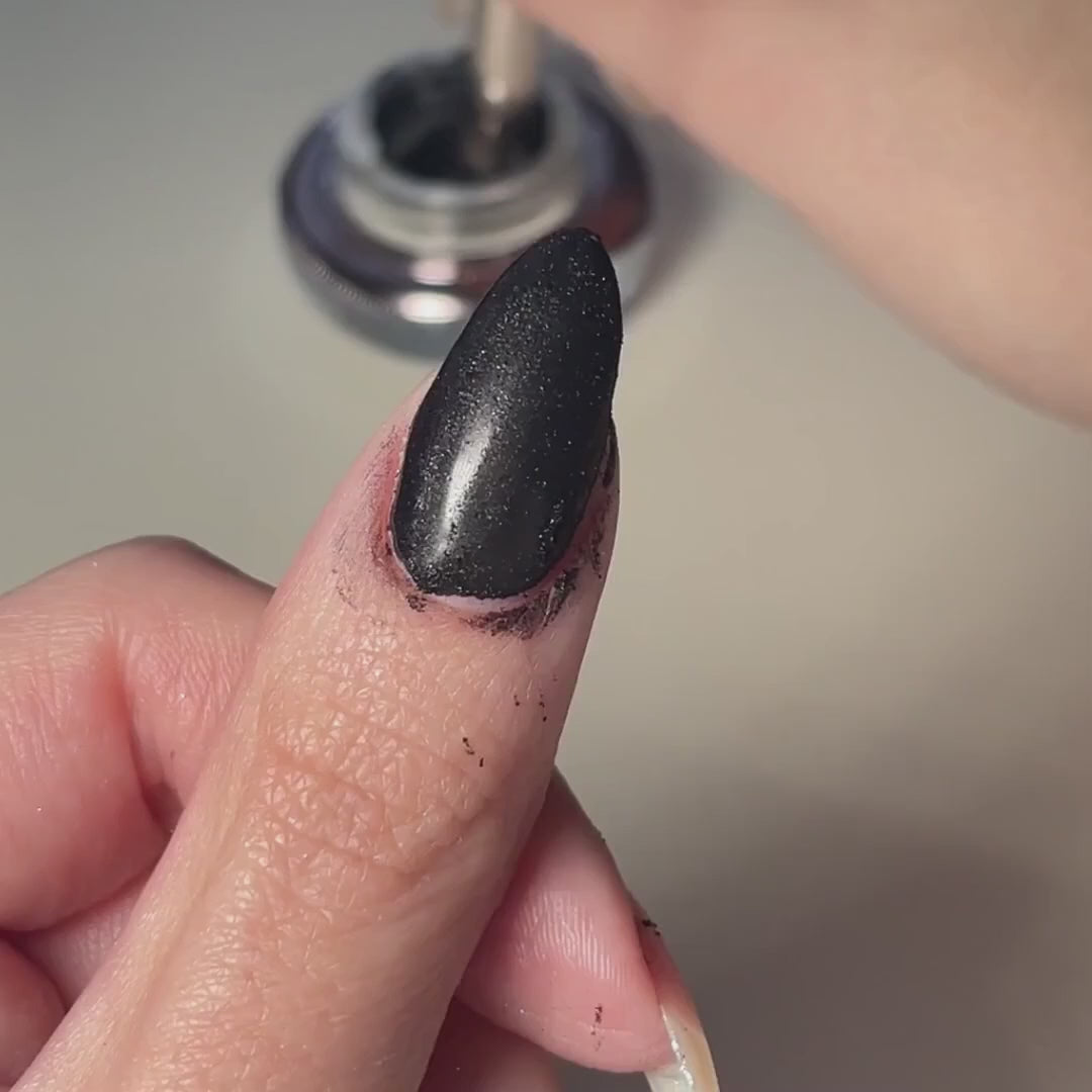 Raven - Metallisch Nagelpuder