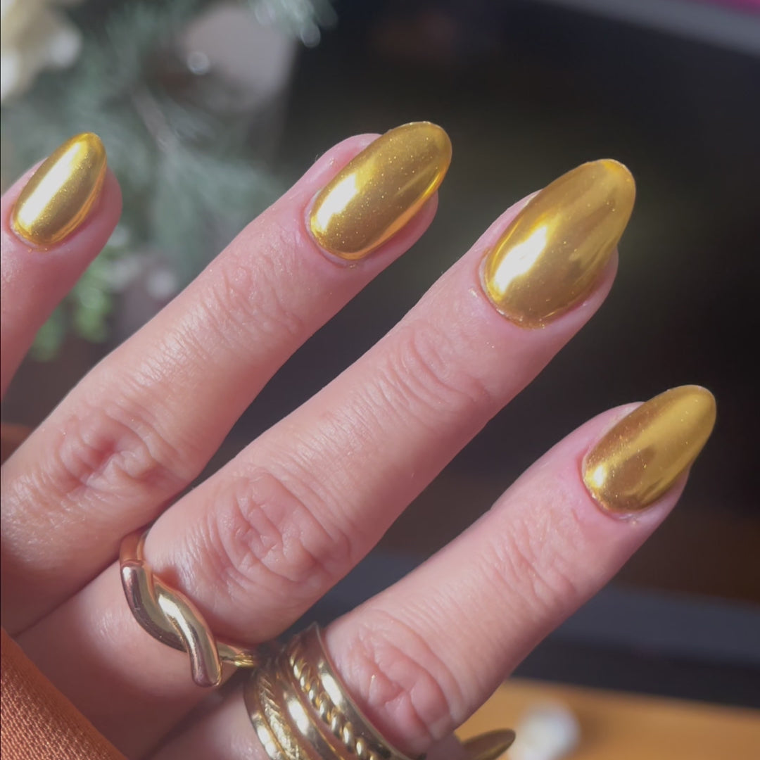 Fire Glow – Metallisches Nagelpuder