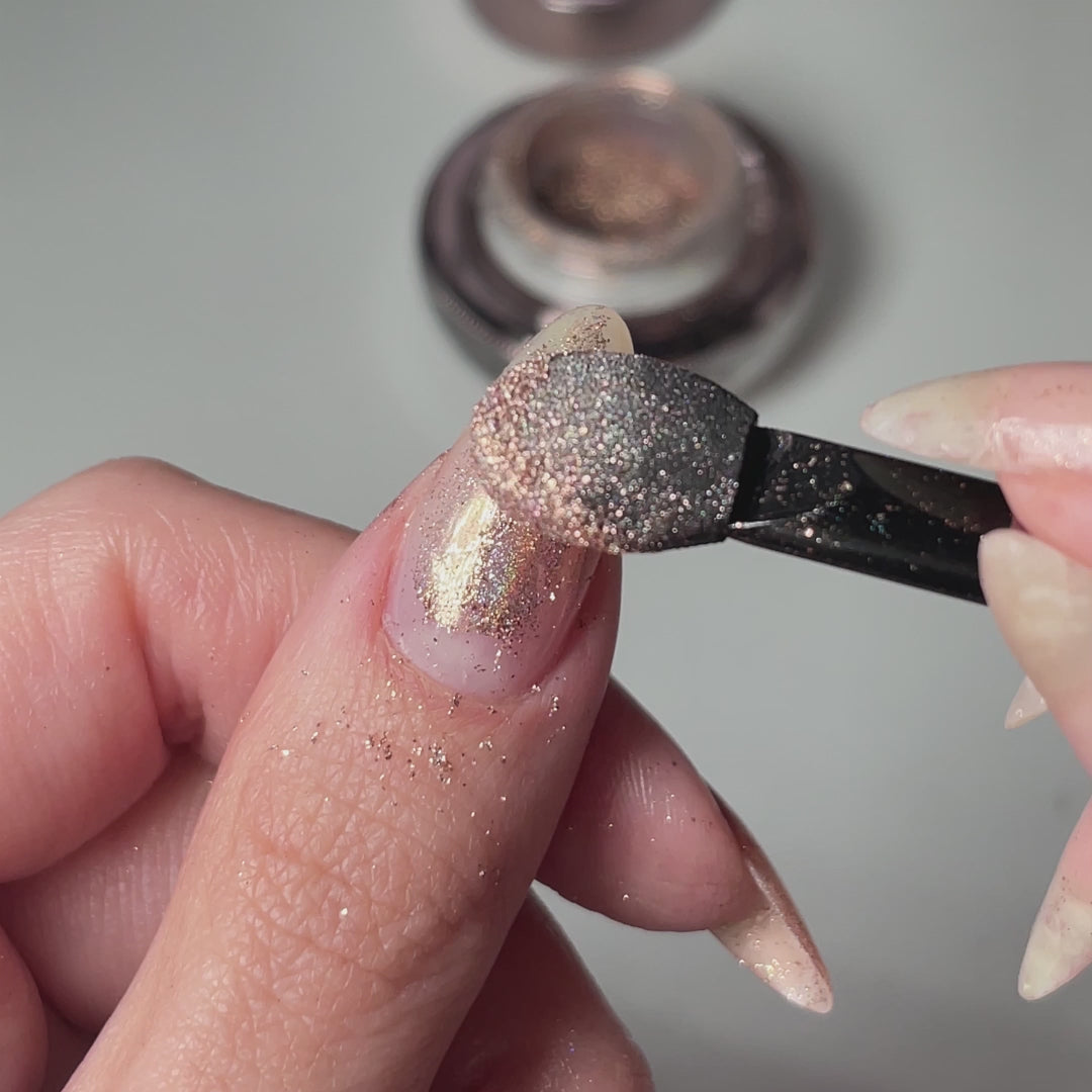 Latte - Holographisch Nagelpuder