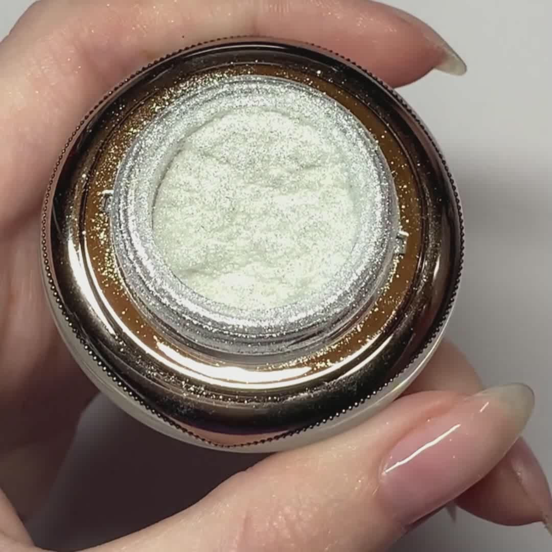 Glazed Silver - Metallisch Glasiert Nagelpuder