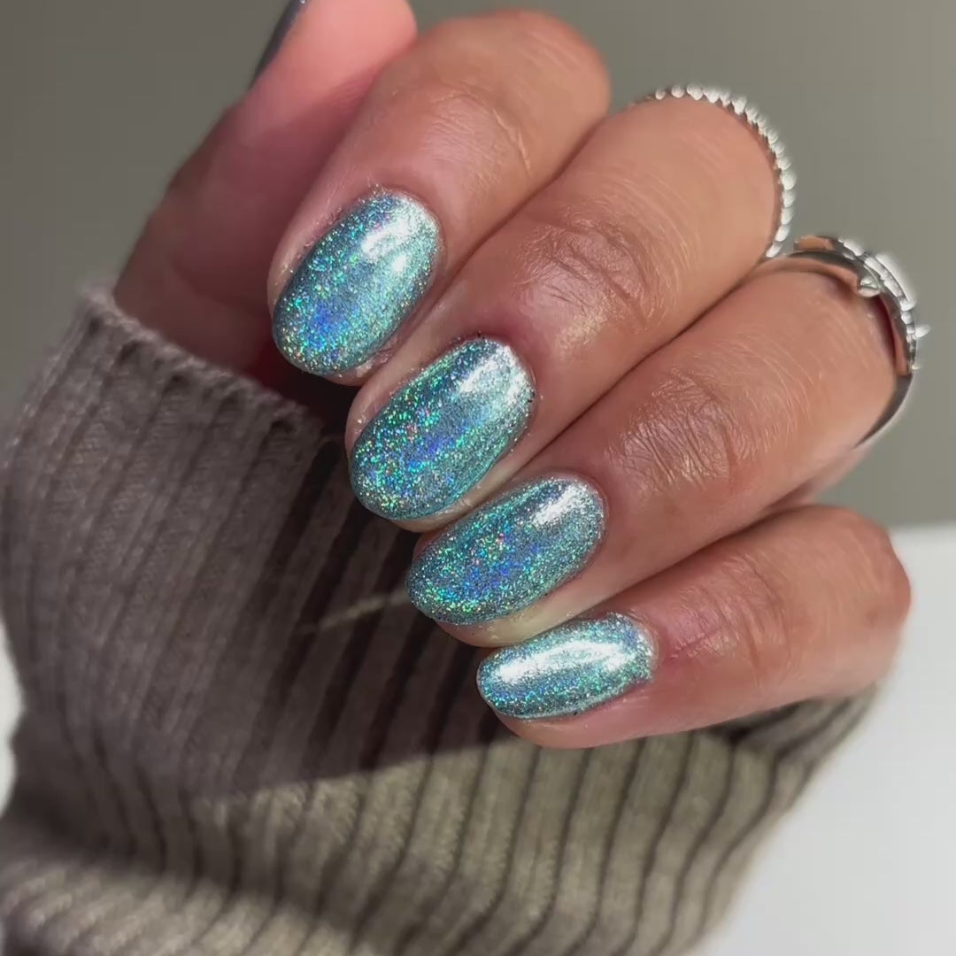 Turquoise - Holografisch Nagelpuder