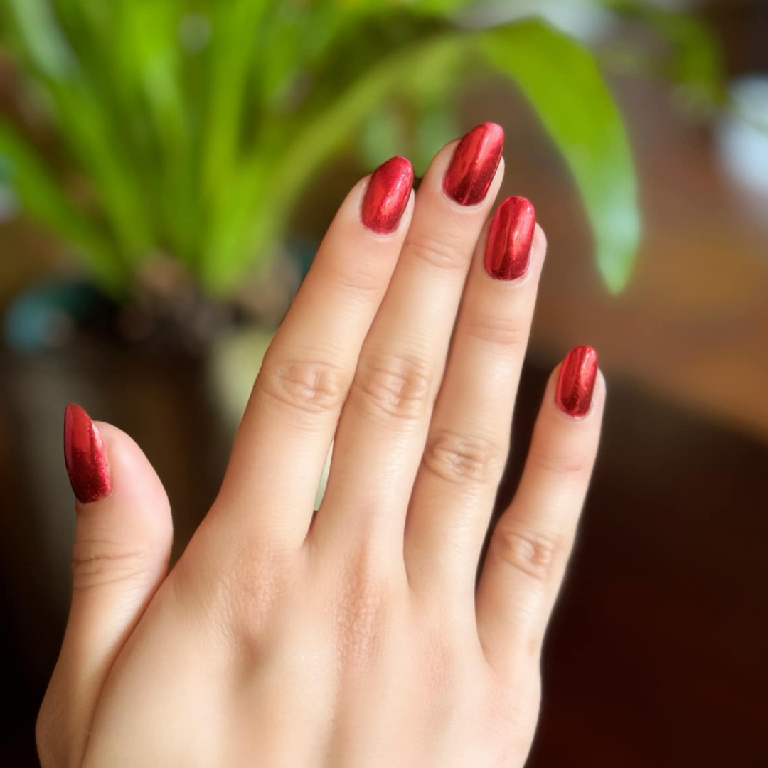 Ruby - Metallisch Nagelpuder