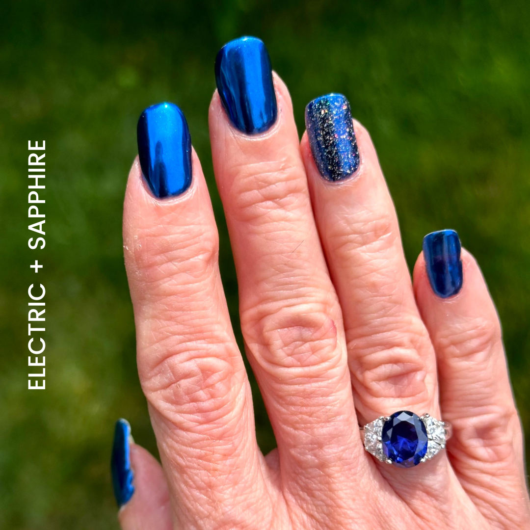 Sapphir - Metallisch Nagelpuder