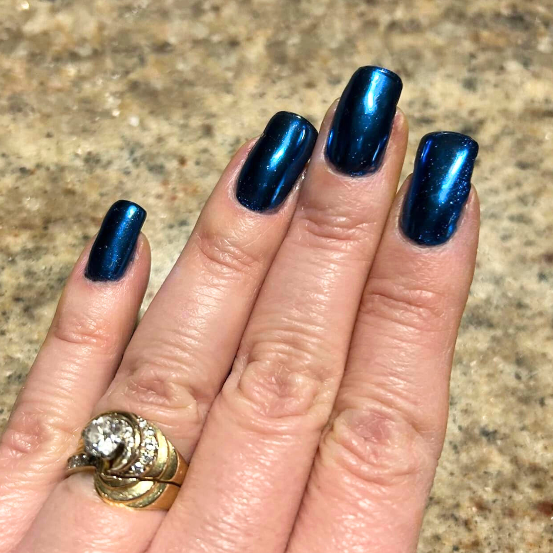 Sapphir - Metallisch Nagelpuder