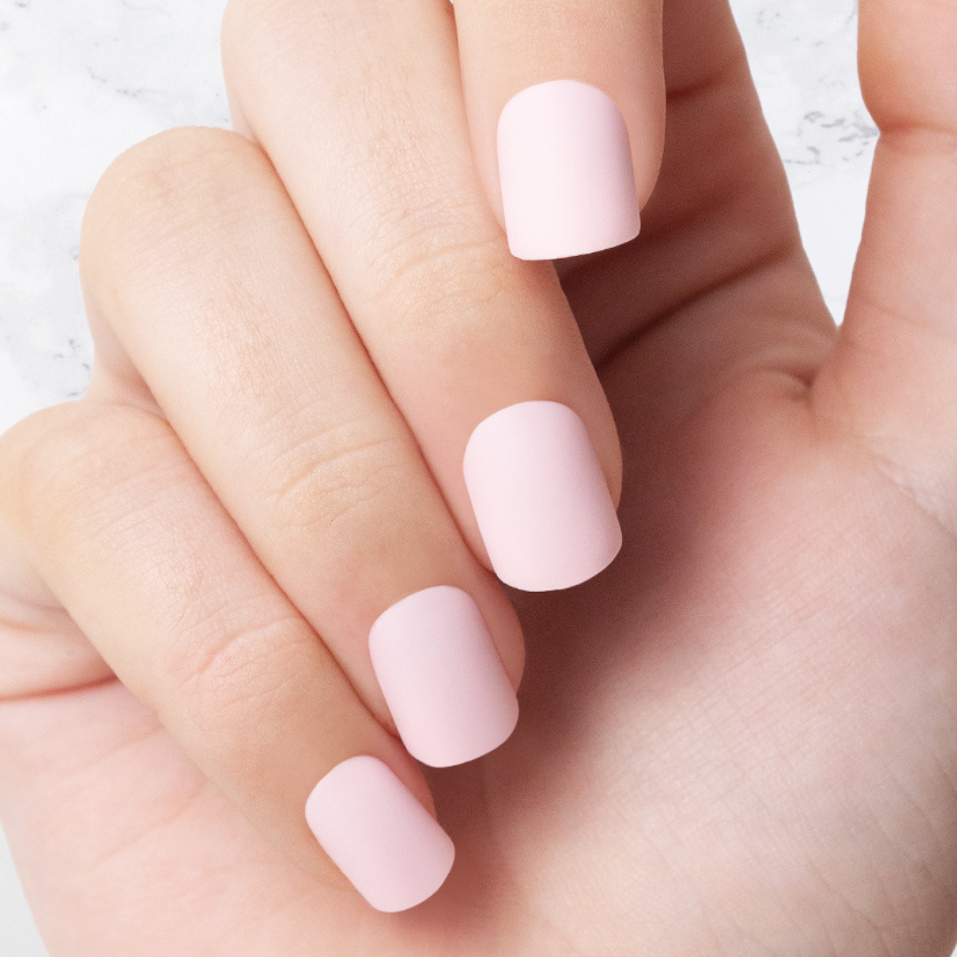 Nachhaltige Nägel – Muted Pink – Eckig