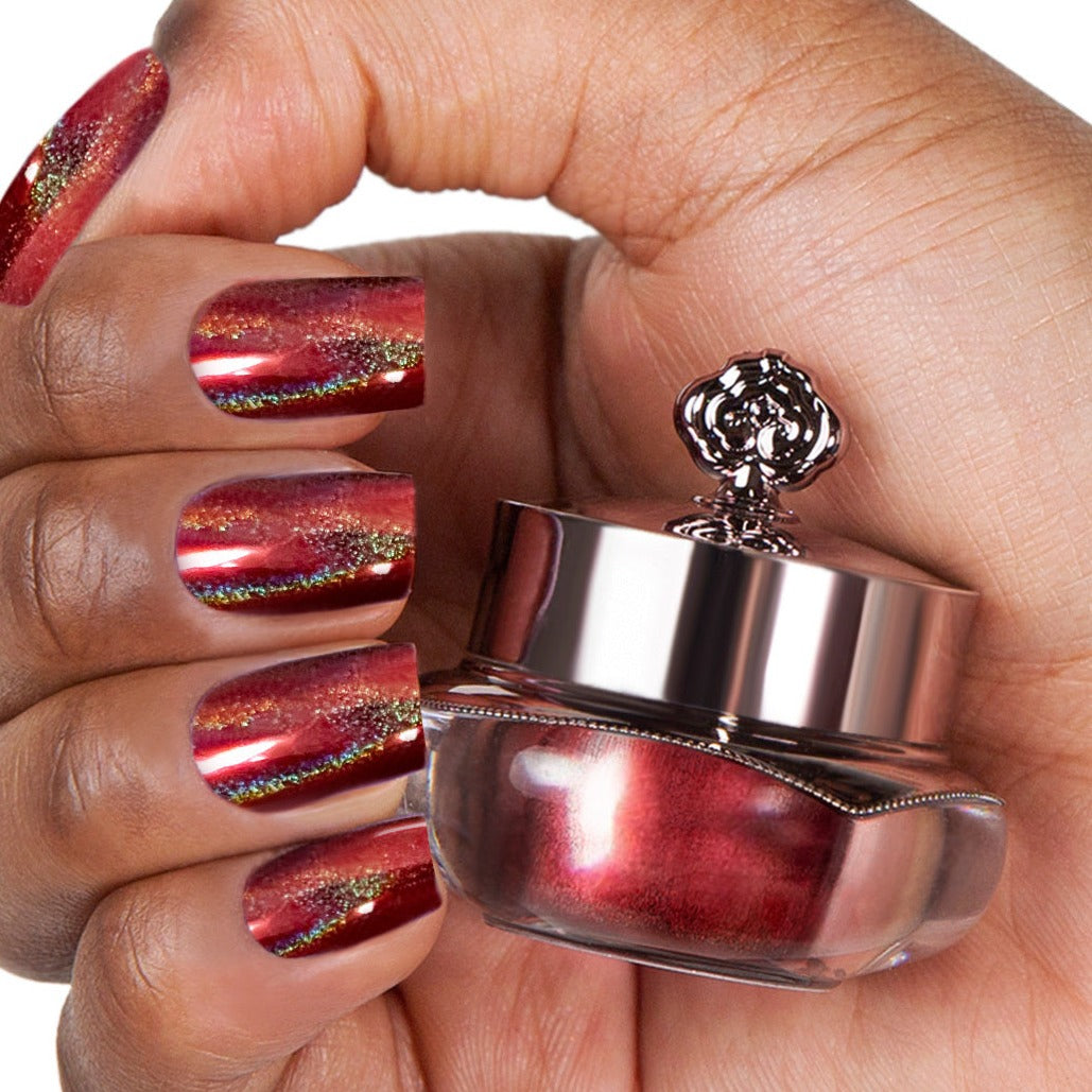 Valentine - Holographisch Nagelpuder