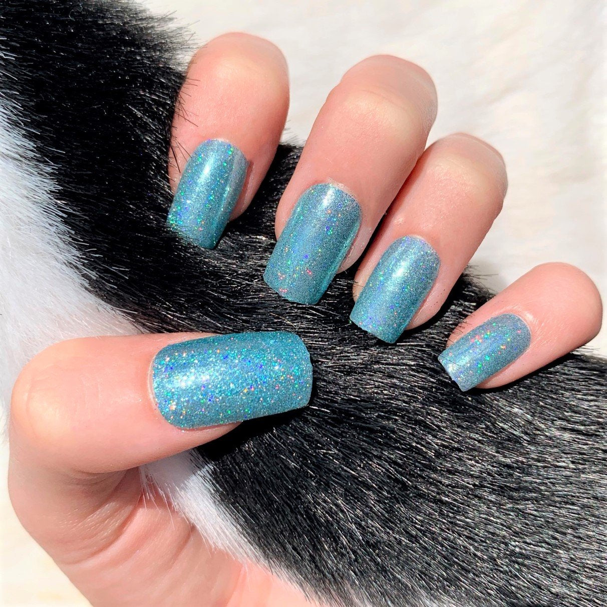 Turquoise - Holografisch Nagelpuder