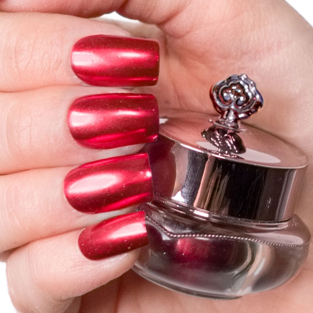 Red - Metallisch Nagelpuder
