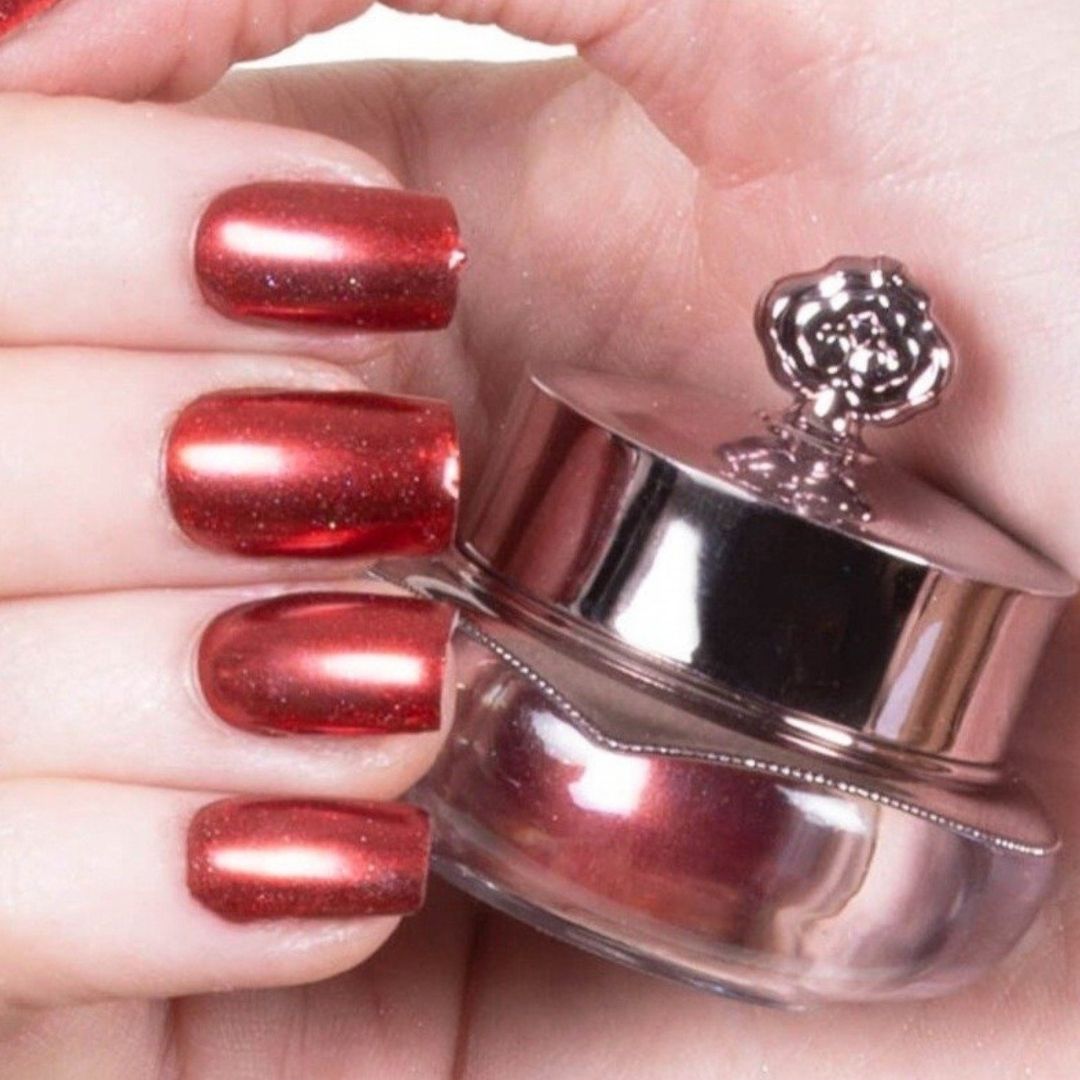 Ruby - Metallisch Nagelpuder
